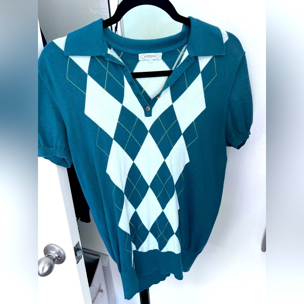 Letoile Argyle Polo Shirt